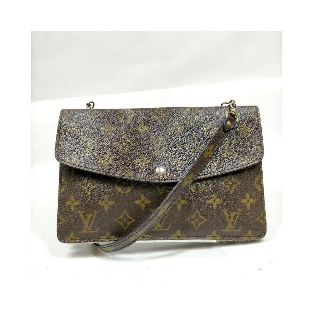 AUTHETIC Louis Vuitton LV Shoulder Bag M51815 Pochette Doulde Rabat Monogram